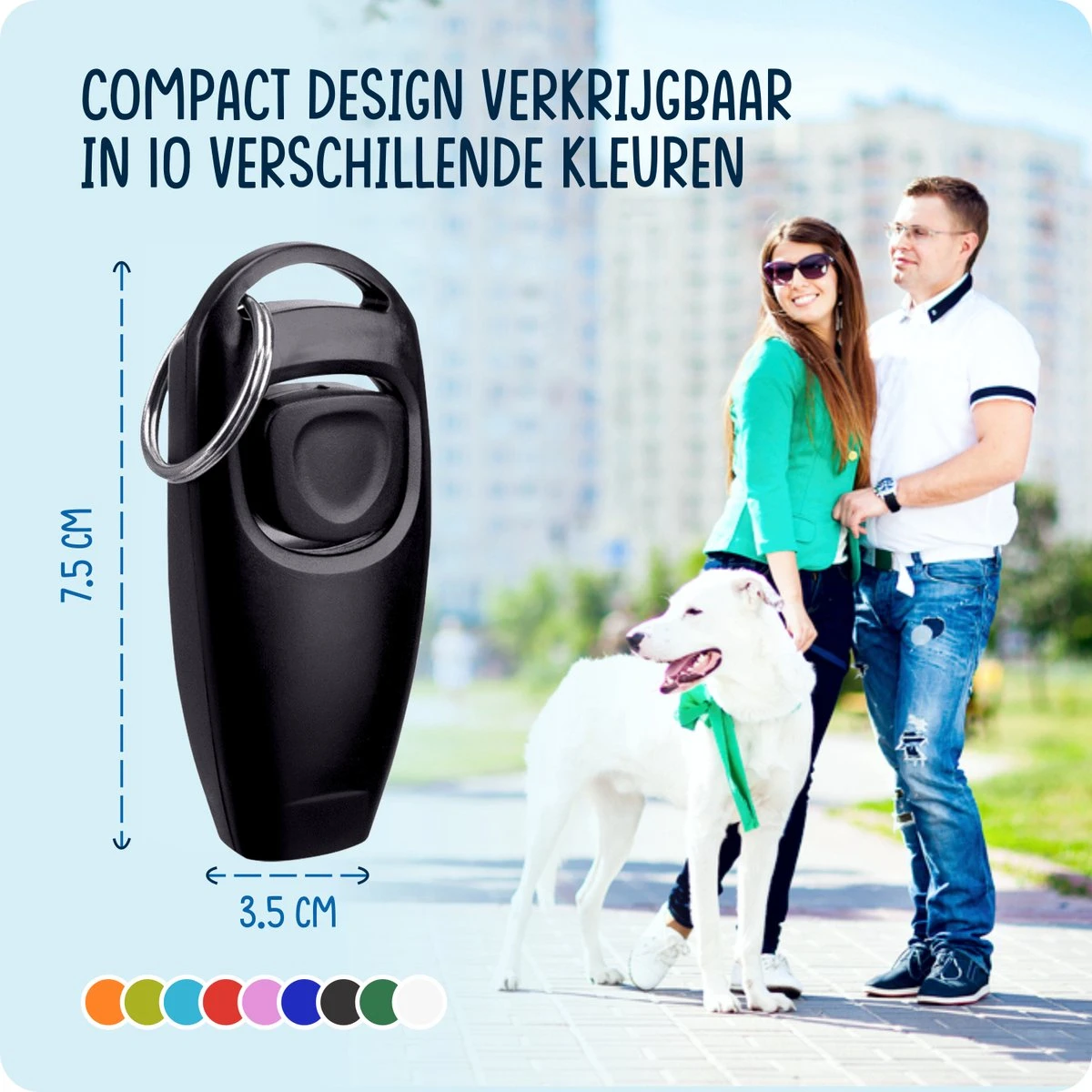 VEDIC® - Luxe Clicker Met Fluit - Clickertraining Voor Honden - Zwart - Bevestigingsring - Fluit - Hondentraining 8 VEDIC® - Luxe Clicker Met Fluit - Clickertraining Voor Honden - Zwart - Bevestigingsring - Fluit - Hondentraining - Afbeelding 6