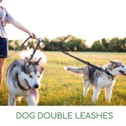 Nobleza Splitter Hondenriem - Dubbel Aanlijnriem Voor Honden - Splitter Verstelbaar - Zwart -Hondenproducten 1200x1200 1036