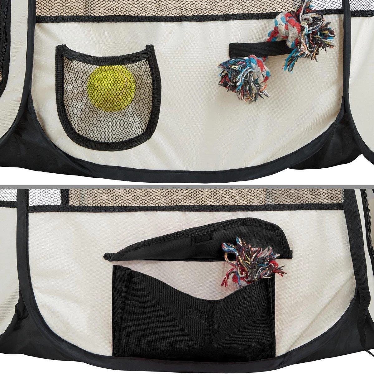 Opvouwbare Puppyren - Puppytent - 115 X 115 Cm - Gratis Drinkbak En Draagtas 5 Opvouwbare Puppyren - Puppytent - 115 X 115 Cm - Gratis Drinkbak En Draagtas - Afbeelding 3