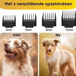 AVE Pets® Volledige Hondentondeuse Set Met Display - Draadloos Tondeuse - Scheerapparaat Voor Je Hond Of Kat - Huisdier Trimmer - Dierentondeuse - Dieren Verzorging -Hondenproducten 1200x1200 107