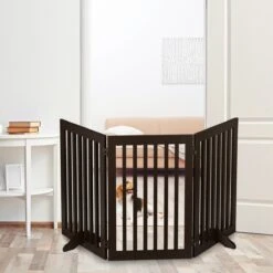 Relaxdays Veiligheidshekje Hout - 92 Cm Hoog - Hondenhek - Inklapbaar - Bruin - 3 Panelen 13 Relaxdays Veiligheidshekje Hout - 92 Cm Hoog - Hondenhek - Inklapbaar - Bruin - 3 Panelen -Hondenproducten 1200x1200 1099