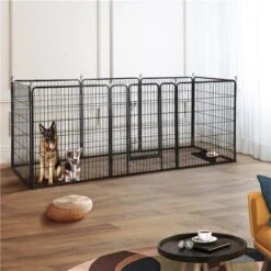 Merkloos Topmast Premium Puppyren - 120 Cm Hoog - 640 Cm Omtrek - Hondenren - Hondenhok - Zwart -Hondenproducten 1200x1200 1105