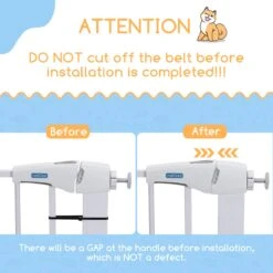 Nobleza 47B4V - Hondenhek - Metaal - H76 X L75-82 Cm - Wit -Hondenproducten 1200x1200 1120