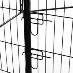 Merkloos Hondenren - Puppyren - Hondenkennel - 8 Kennelpanelen - Staal - 80 Cm Hoog - 640 Cm Omtrek - Uitbreidbaar -Hondenproducten 1200x1200 1140