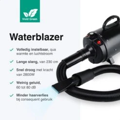 Vivid Green Waterblazer Met 3 Opzetstukken - Hondenfohn - Voor Honden - Met Geluiddemper - 2800W 14 Vivid Green Waterblazer Met 3 Opzetstukken - Hondenfohn - Voor Honden - Met Geluiddemper - 2800W -Hondenproducten 1200x1200 122