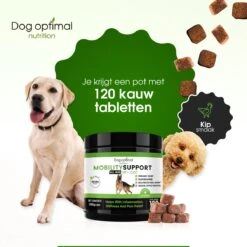 DOG OPTIMAL Gewricht Supplement 120 Stuks - Mobility - Glucosamine Hond - Artrose - Heupdysplasie - Gewrichten - Hondensnacks - Hondenkoekjes - Hondensupplementen - Honden - Puppy - Hondenvoeding 17 DOG OPTIMAL Gewricht Supplement 120 Stuks - Mobility - Glucosamine Hond - Artrose - Heupdysplasie - Gewrichten - Hondensnacks - Hondenkoekjes - Hondensupplementen - Honden - Puppy - Hondenvoeding -Hondenproducten 1200x1200 1258