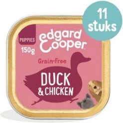 11x Edgard & Cooper Kuipje Vers Vlees Puppy Hondenvoer Eend - Kip 150 Gr -Hondenproducten 1200x1200 1261