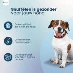 Pawzle Snuffelmat Hond - Likmat - Anti Schrokbak - Honden Speelgoed Intelligentie - Puppy - Inclusief Speelbal - 50x50cm - Blauw -Hondenproducten 1200x1200 1380
