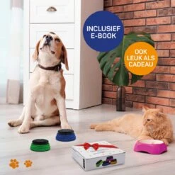 Vulpes Pets® PRO Praatknop Voor Honden - Dogbuttons - Laat Uw Huisdier Spreken - Hondenspeelgoed - Honden Training - Incl. E-Book & Trainingsstickers -Hondenproducten 1200x1200 1402