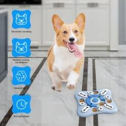 Honden Speelgoed Intelligentie – Hondenpuzzel - Interactieve Training – Voorkomt Verveling – 16 Vakjes – 11 Verplaatsbare Schuifjes - Denkspelletjes Voor Honden - Anti Schrokbak Hond – LumifyMe -Hondenproducten 1200x1200 1411