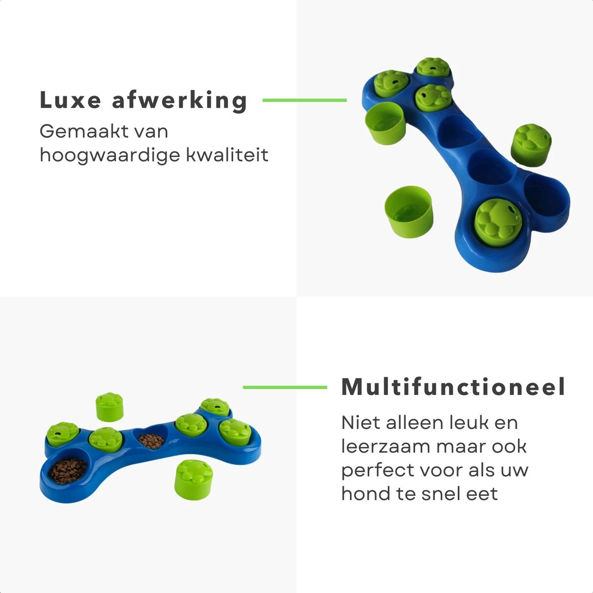 Cheqo® Hondenspeelgoed Met Snack Beloning - Intelligent Speelgoed - Hondentraining - Slowfeeder - Honden Denkspel - Puzzel Voor Honden 5 Cheqo® Hondenspeelgoed Met Snack Beloning - Intelligent Speelgoed - Hondentraining - Slowfeeder - Honden Denkspel - Puzzel Voor Honden - Afbeelding 3