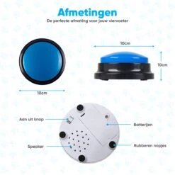 BFreshPets Praatknop Voor Honden - 6 Stuks - Dogbuttons - Hondenspeelgoed - Honden Training - Laat Uw Huisdier Spreken -Hondenproducten 1200x1200 1424