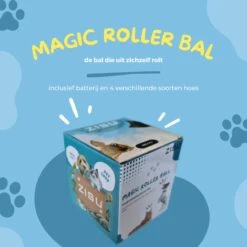 Merkloos Magic Roller Ball – Honden Speelgoed – Kattenspeeltjes - Honden Speeltjes - Kattenspeelgoed - INCLUSIEF BATTERIJ -Hondenproducten 1200x1200 1530