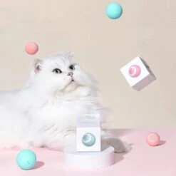 Merkloos Interactive Bal Voor Katten - Zelf Rollende Bal Voor Katten - Elektrisch Kattenspeeltje - Usb Oplaadbaar - Zelf Rollend Interactief Kattenspeeltje - Huisdieren Speeltjes - Cadeau Dierenliefhebbers -Hondenproducten 1200x1200 1555