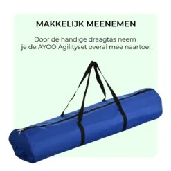 AYOO Agility Voor De Hond - Honden Training - Honden Behendigheid Set - Hondenparcours - Training Huisdieren - Honden Agility Set - Slalom - Horde - Draagzak - Agility Set - Oranje - Wit - GRATIS Speeltouw -Hondenproducten 1200x1200 1584