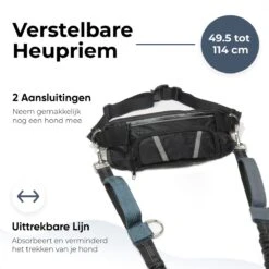 Canicross Looplijn Hond Met Heupriem Voor Hardlopen - Elastische Handsfree Hondenriem - Honden Trainingslijn - 150/200cm - Grijs 14 Canicross Looplijn Hond Met Heupriem Voor Hardlopen - Elastische Handsfree Hondenriem - Honden Trainingslijn - 150/200cm - Grijs -Hondenproducten 1200x1200 16