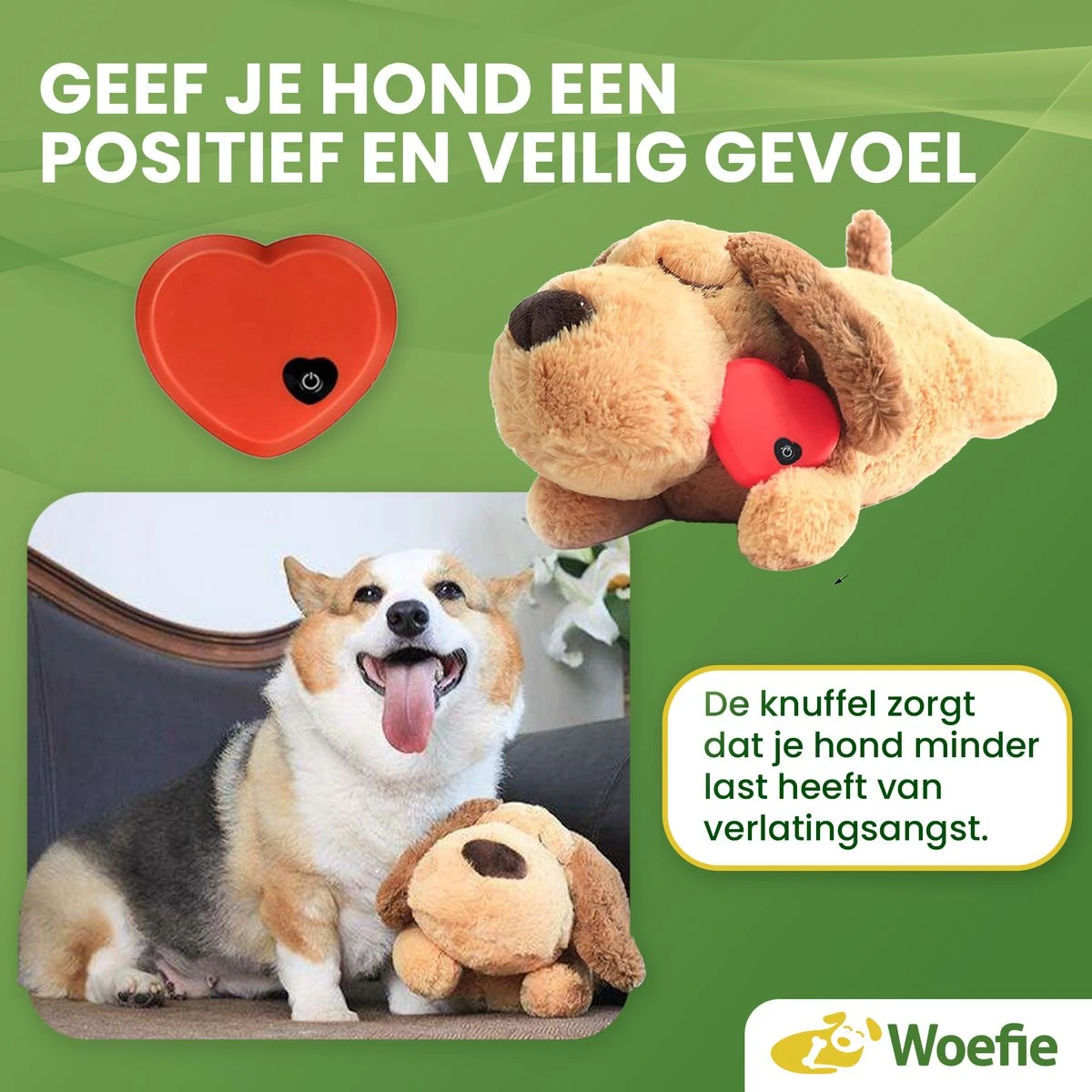 Woefie Hondenknuffel Met Hartslag - Puppyknuffel - Pluche- Puppy Speelgoed- Snuggle Puppy Xl- Knuffel Hond- Baby Knuffel- Knuffel Met Hartslag - Moederhond - Gratis E-Boek - Gratis Schroevendraaier 4 Woefie Hondenknuffel Met Hartslag - Puppyknuffel - Pluche- Puppy Speelgoed- Snuggle Puppy Xl- Knuffel Hond- Baby Knuffel- Knuffel Met Hartslag - Moederhond - Gratis E-Boek - Gratis Schroevendraaier - Afbeelding 2