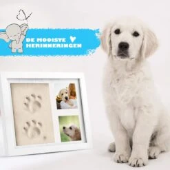 PIXETOOL Fotolijst Kleiafdruk - Gipsafdruk - Pootafdruk Hond - Puppy Speelgoed - Cadeau Voor Man - Cadeau Voor Vrouw - 3D Collage - 54 Extra Letters -Hondenproducten 1200x1200 1691