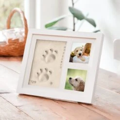PIXETOOL Fotolijst Kleiafdruk - Gipsafdruk - Pootafdruk Hond - Puppy Speelgoed - Cadeau Voor Man - Cadeau Voor Vrouw - 3D Collage - 54 Extra Letters -Hondenproducten 1200x1200 1693