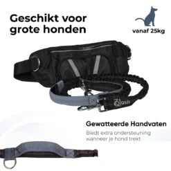 Canicross Looplijn Hond Met Heupriem Voor Hardlopen - Elastische Handsfree Hondenriem - Honden Trainingslijn - 150/200cm - Grijs 18 Canicross Looplijn Hond Met Heupriem Voor Hardlopen - Elastische Handsfree Hondenriem - Honden Trainingslijn - 150/200cm - Grijs -Hondenproducten 1200x1200 17