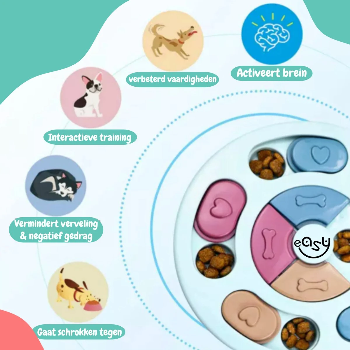 Hondenpuzzel Blauw - Honden Speelgoed - Honden - Hondenbrokken - Hondenspeelgoed - Interactief Spel Voor Honden - Intelligentie Spel - Snuffelmat - Snuffelmat Hond - Hondenspeeltjes - Intelligentie - Hond Speelgoed 8 Hondenpuzzel Blauw - Honden Speelgoed - Honden - Hondenbrokken - Hondenspeelgoed - Interactief Spel Voor Honden - Intelligentie Spel - Snuffelmat - Snuffelmat Hond - Hondenspeeltjes - Intelligentie - Hond Speelgoed - Afbeelding 6