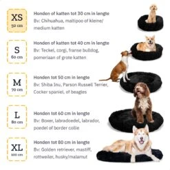 All 4 Pets Supply® Hondenmand Donut - Kattenmand - Maat XS - Geschikt Voor Honden/katten Tot 30 Cm - Hondenkussen - Zwart 19 All 4 Pets Supply® Hondenmand Donut - Kattenmand - Maat XS - Geschikt Voor Honden/katten Tot 30 Cm - Hondenkussen - Zwart -Hondenproducten 1200x1200 1748