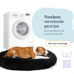 All 4 Pets Supply® Hondenmand Donut - Maat M - Geschikt Voor Honden Tot 50 Cm - Hondenkussen - Zwart -Hondenproducten 1200x1200 1830