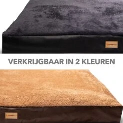 PrimePlus Hondenkussen XL Bruin/Cognac - 120x80x10 CM - Zacht En Luxe Hondenmand - Hondenbed - Hondenmat - Orthopedisch Hondenkussens -Hondenproducten 1200x1200 1905
