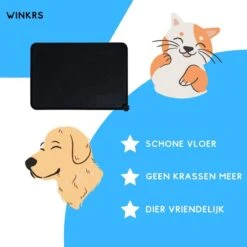 Winkrs - Placemat Voor Voerbak Van Hond Of Kat Huisdieren - Zwart Siliconen Waterdicht -Hondenproducten 1200x1200 1968