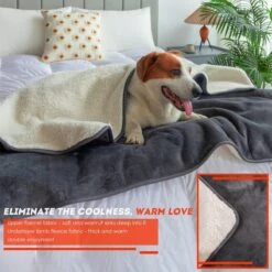Hondendeken, Fleece, Waterdicht, Wasbaar, Hondenmat, Huisdier, Warme Zachte Deken Voor Hondendeken, Kattendeken, Deken Voor Katten En Honden, Waterdichte Deken Voor Bank, Bed, 150 X 127 Cm -Hondenproducten 1200x1200 1973