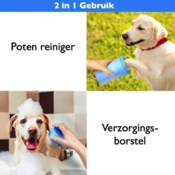 Merkloos 2 In 1 Hondenpoten Reiniger - Hondenborstel - Borstel Hond / Kat - Hondenpoot Reiniger - Huisdier Poot Wassen - Borstel - Hondenverzorging - Verzorging Hond - Honden Wassen - Schoonmaak Borstel - Kattenborstel -Hondenproducten 1200x1200 218