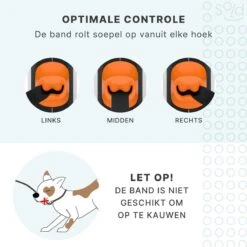 Hondenriem Tape - 5 Meter - Medium - Voor Honden <25 Kg - Zwart-Wit 12 Hondenriem Tape - 5 Meter - Medium - Voor Honden <25 Kg - Zwart-Wit -Hondenproducten 1200x1200 25