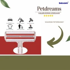 Merkloos Pluizenborstel - Pluizenverwijderaar Voor Huisdieren - Haarverwijderaar Voor Huisdieren - Pluizenborstel - Kattenmand - Hondenmand - Ontpluizer Bank - Ontpluizer Tapijt -Hondenproducten 1200x1200 255