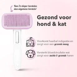 Lubadoo® - Kattenborstel - Hondenborstel - Kattenkam - Kattenhaar - Hondenhaar - Huisdierhaar Verwijderaar - Haarverwijderaar Voor Huisdieren - Langharig - Kortharig - Roze -Hondenproducten 1200x1200 262
