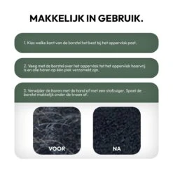 STACK Huisdierhaar Verwijderaar | Rubber - Pluizenborstel - Ontpluizer - Meubelborstel - Ontharingsborstel - Kledingborstel - Hondenhaar En Kattenhaar Verwijderen - Haarverwijderaar - Haren Verwijderen - Honden En Katten Borstel - Hondenkam -Hondenproducten 1200x1200 273