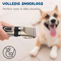 Pawwy Dieren Tondeuse Set Draadloos Voor Honden En Katten – Voor Dikke Vacht - Hondentondeuse – Hondentrimmer - Scheerapparaat - Goud -Hondenproducten 1200x1200 342
