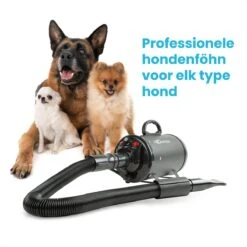 Qumax Professionele Hondenföhn Met 4 Opzetstukken – Waterblazer Voor Honden – Stil Design – Compact En Modern - Zwart -Hondenproducten 1200x1200 366