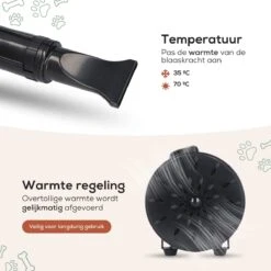 MiMOPETS® Hondenföhn Met 4 Opzetstukken – Waterblazer Voor Honden Met Geluiddemper -Hondendroger - Zwart -Hondenproducten 1200x1200 381