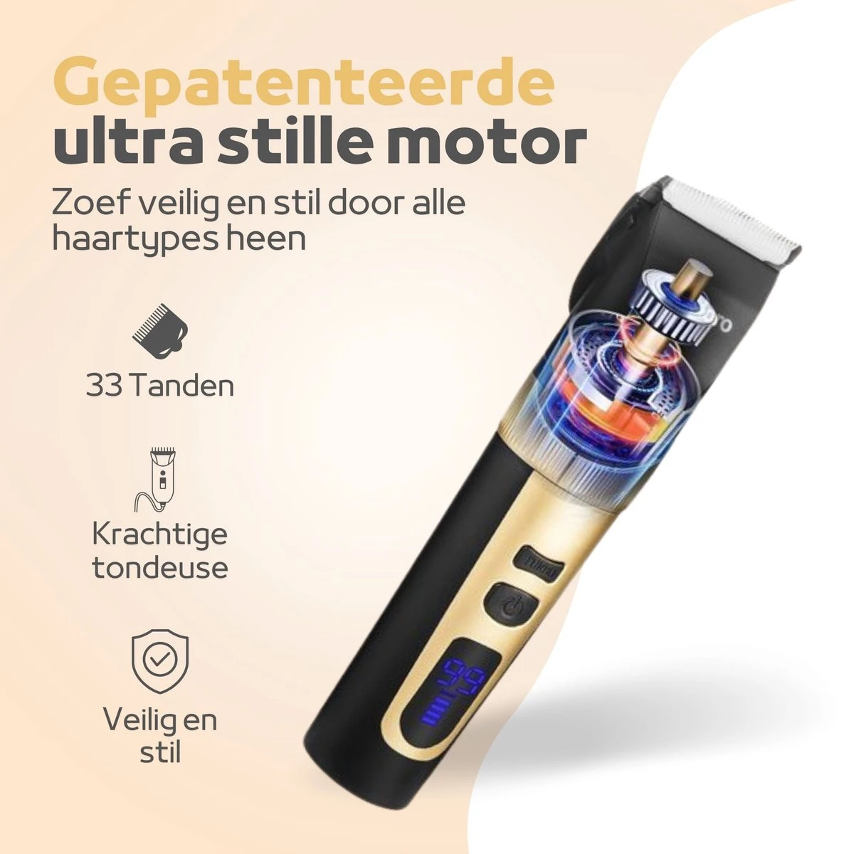 Woodoro Professionele 2-in-1 Hondentondeuse Voor Dikke Vacht – Draadloze Honden Tondeuse & Hondentrimmer – Stille Tondeuse Katten & Honden Trimset 11 Woodoro Professionele 2-in-1 Hondentondeuse Voor Dikke Vacht – Draadloze Honden Tondeuse & Hondentrimmer – Stille Tondeuse Katten & Honden Trimset - Afbeelding 9