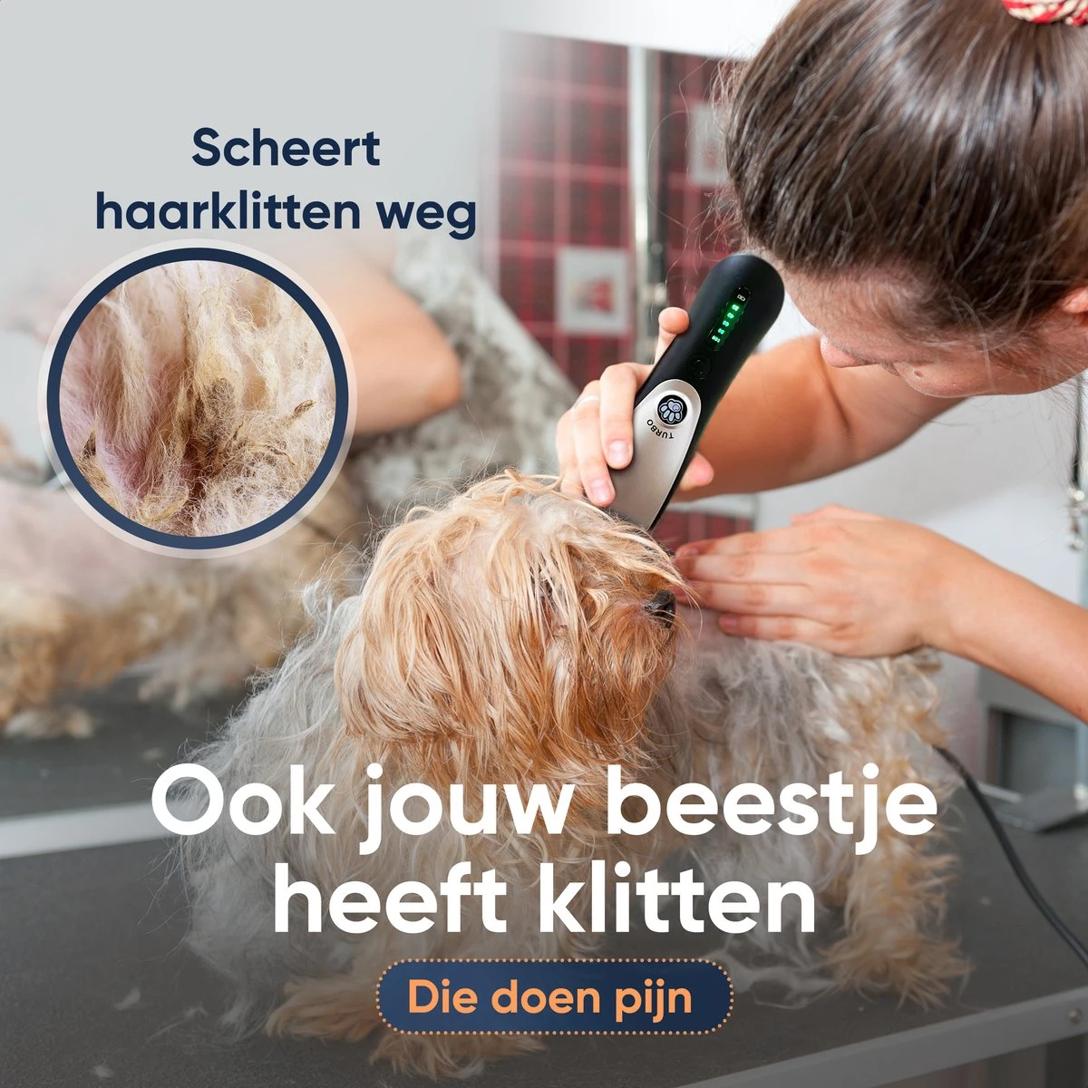 Happysnoots Hondentondeuse Draadloos Voor Dikke Vacht - Tondeuse Hond & Kat - Hondentrimmer - Professioneel Dieren Tondeuse 4 Happysnoots Hondentondeuse Draadloos Voor Dikke Vacht - Tondeuse Hond & Kat - Hondentrimmer - Professioneel Dieren Tondeuse - Afbeelding 2