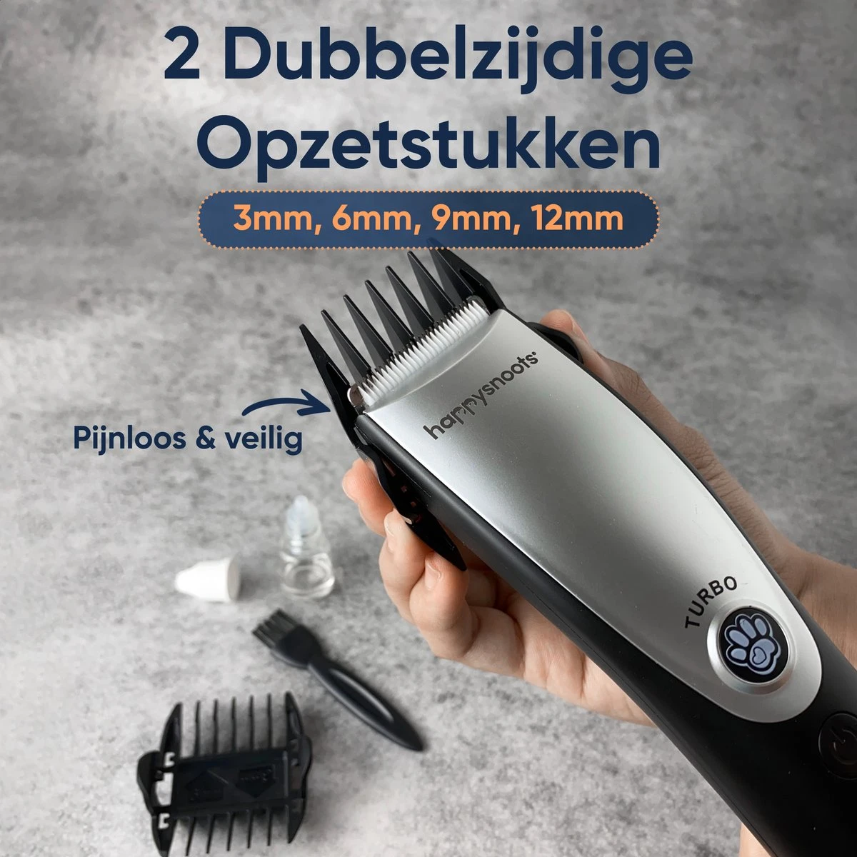 Happysnoots Hondentondeuse Draadloos Voor Dikke Vacht - Tondeuse Hond & Kat - Hondentrimmer - Professioneel Dieren Tondeuse 9 Happysnoots Hondentondeuse Draadloos Voor Dikke Vacht - Tondeuse Hond & Kat - Hondentrimmer - Professioneel Dieren Tondeuse - Afbeelding 7
