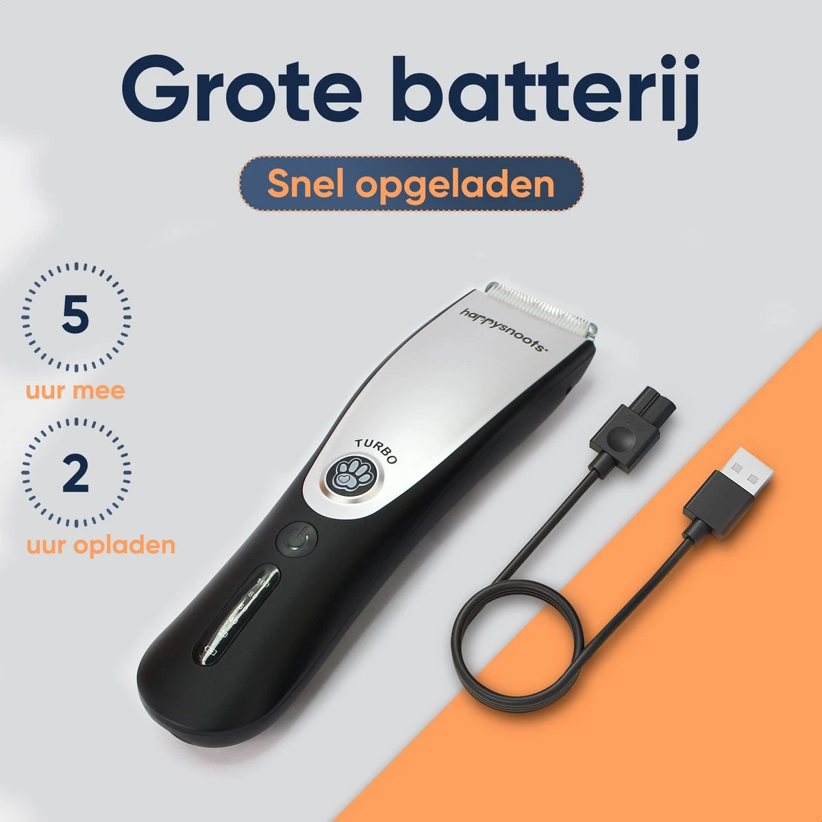 Happysnoots Hondentondeuse Draadloos Voor Dikke Vacht - Tondeuse Hond & Kat - Hondentrimmer - Professioneel Dieren Tondeuse 10 Happysnoots Hondentondeuse Draadloos Voor Dikke Vacht - Tondeuse Hond & Kat - Hondentrimmer - Professioneel Dieren Tondeuse - Afbeelding 8