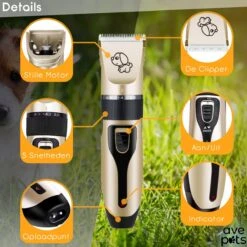 AVE Pets® Complete Hondentondeuse Set - Draadloos Tondeuse - Scheerapparaat Voor Je Hond Of Kat - Huisdier Trimmer - Professionele Dierentondeuse - Dieren Verzorging -Hondenproducten 1200x1200 422