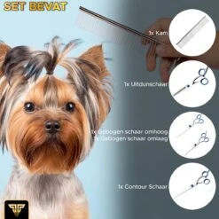 Toivo Schaar Voor Dieren - Zilver - Effileerscharen - Honden Scharenset - Dierenschaar - Set 5 Stuks - Trimscharen - Trimset - Uitdunschaar Hond - Schaar Honden -Hondenproducten 1200x1200 460