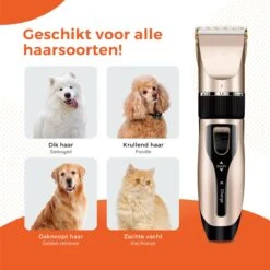 PetGoods Hondentondeuse - 10 Delige Set - Katten & Honden - Draadloos - Low Noise - Incl. Schaar, Nagelknipper, Vijl & Kam -Hondenproducten 1200x1200 668