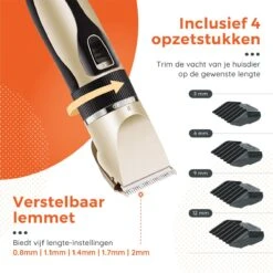 PetGoods Hondentondeuse - 10 Delige Set - Katten & Honden - Draadloos - Low Noise - Incl. Schaar, Nagelknipper, Vijl & Kam -Hondenproducten 1200x1200 670