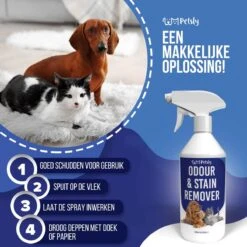 Petsly Odour & Stain Remover - Geurverwijderaars - Urine Vlekken Verwijderen Urinegeur Verwijderen Met Plantaardige Enzymen - 1L -Hondenproducten 1200x1200 685