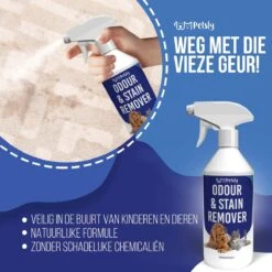 Petsly Odour & Stain Remover - Geurverwijderaars - Urine Vlekken Verwijderen Urinegeur Verwijderen Met Plantaardige Enzymen - 1L -Hondenproducten 1200x1200 686