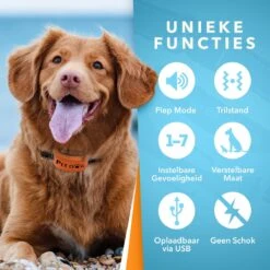 PET DOG® | Anti Blafband Voor Honden | 3 T/m 60 Kg | Oplaadbaar | Anti Blaf Band | Trainingsband | Vibratie En Geluid | Diervriendelijk | Shock Aan/uit Instelbaar -Hondenproducten 1200x1200 695