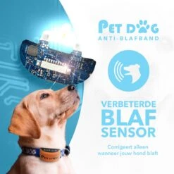 PET DOG® | Anti Blafband Voor Honden | 3 T/m 60 Kg | Oplaadbaar | Anti Blaf Band | Trainingsband | Vibratie En Geluid | Diervriendelijk | Shock Aan/uit Instelbaar -Hondenproducten 1200x1200 698